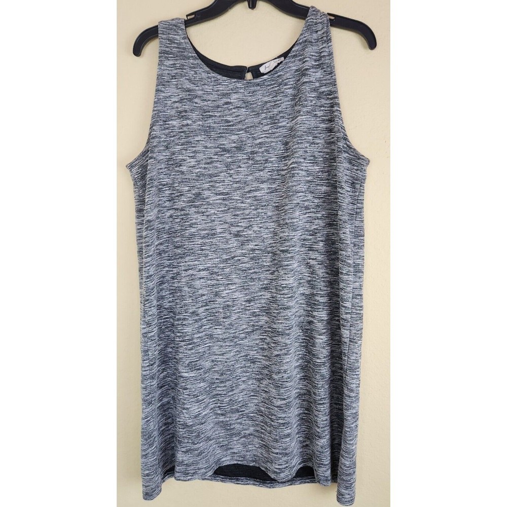 Anthropologie JANE AND DELANCEY Dress Women Sz L Black‎ Lagon Keyhole Sleeveless